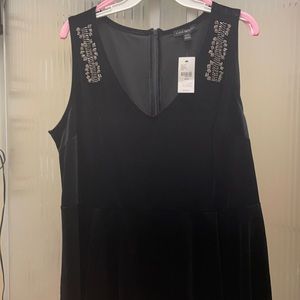 NWT Lane Bryant velvet beaded top
